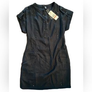 Kenneth Cole Black Studded Dress - Size XS